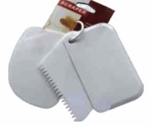 plastic scrapper 3 pcs set cake making tool - Image 2